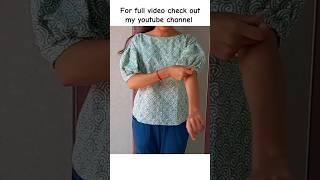 girls top cutting and stitching  how to make a top at home top kaise banaye #topcutting #topdesign