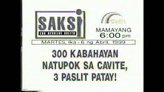 GMA - Saksi Express 300 Kabahayan Natupok sa Cavite 1999