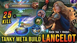 25 Kills Tanky META Build Lancelot Deadly Jungler - Build Top 1 Global Lancelot  MLBB