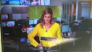 Apresentadora do SporTV comete gafe ao vivo