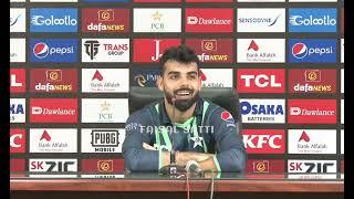 Pakistan cricket team VC Shahdab Khan press con after win the 5th T20 match#pakvseng #shahdabkhan