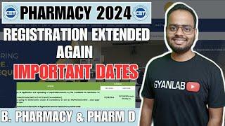 MHTCET 2024 B Pharmacy New Dates Released  Gyanlab  Ajay Patel