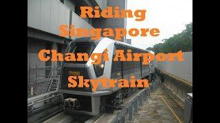 Riding Singapore Changi airports Skytrain