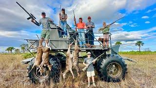 Hunting Deer off a Monster Swamp Buggy Catch & Cook