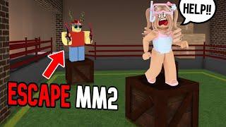 I Played ESCAPE MM2 OBBY... Murder Mystery 2