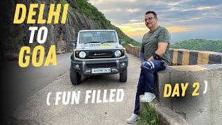 Delhi to Goa  fun filled day 2 Levelnext #jimnychallenge #jimny