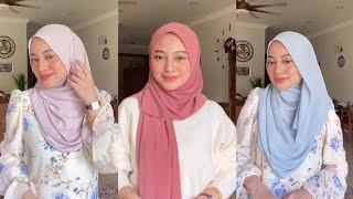 TUTORIAL HIJAB PASHMINA KEKINIAN DAN SIMPLE UNTUK LEBARAN DAN BUKBET 2023 