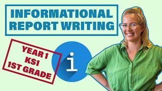 Information Report Writing For Younger Years  Year 1 KS1 1st Grade Writing