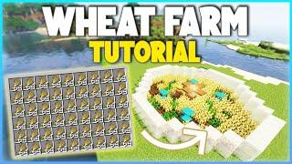 Minecraft EASY Wheat Farm Tutorial 1.20+ 150+ Wheat PH