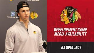 AJ Spellacy at Development Camp  Chicago Blackhawks