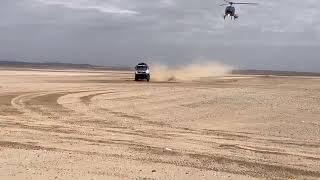 #RallyeDakar2021 Helicopter hits KAMAZ Truck
