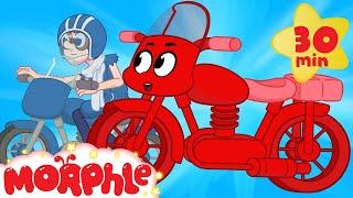 My Red Motorbikes Big Chase - My Magic Pet Morphle Motorbike and Vehicle Videos For Kids