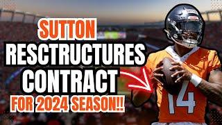 BREAKING NEWS Denver Broncos and WR Courtland Sutton Agree to RESTRUCTURED CONTRACT for 2024 Season