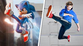 Stunts From Sonic The Hedgehog In Real Life - Challenge