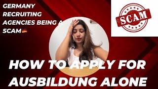 How to apply for Ausbildung alone German agencies being a Scam Riya Jensaj#malayalam #germany