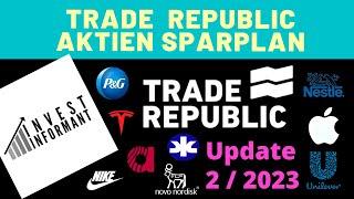 Trade Republic  Depot und  Sparplan update 22023