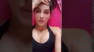 Nora Fatehi hot sexy boobs cleavage