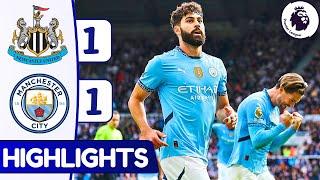 Newcastle vs Manchester City 1-1  Highlights & Goals  Premier League 202425