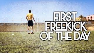 First Freekick of the day...