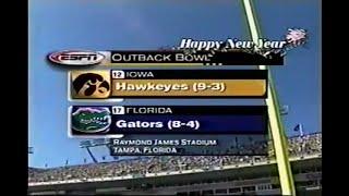 2004 Outback Bowl #13 Iowa vs #17 Florida No Huddle