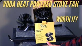 Voda Stove Fan Heat Powered Setup Review Unboxing