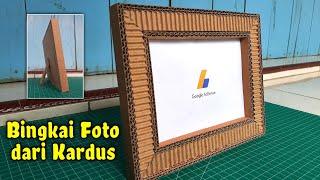 KERAJINAN DARI KARDUS  Membuat Bingkai Foto 3D dari Kardus