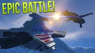 VENATOR vs DROID FRIGATE Clone Wars EPIC BATTLE - Space Engineers Battle