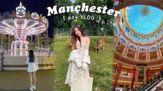 Manchester VLOG พาเที่ยวแมนเชสเตอร์ 1 วัน เที่ยวสวนกวางห้างที่มีสวนสนุก  Bbambys