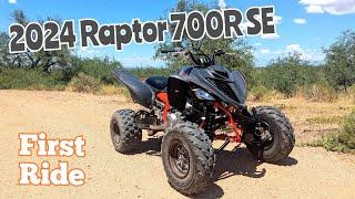 Break in ride on the new 24 Yamaha Raptor 700R SE - thoughts on a stock Raptor