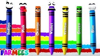 Crayons Song Learn Colors With Animals Nursery Rhyme And Cartoon Video