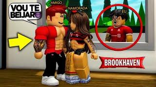 PASSEI a NOITE ESCONDIDO na CASA da MINHA NAMORADA e ISSO ACONTECEU... BROOKHAVEN RP Roblox