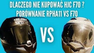 #14 Dlaczego NIE kupować HJC F70? Porównanie HJC RPHA11 VS F70