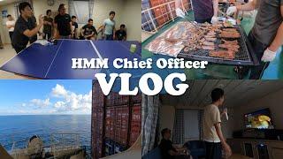 ENG Sub Chief Officer VLOG Spending Thanksgiving Day on the ship  BBQ party  Games & Karaoke