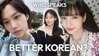  Felix Stray Kids vs. Lisa BLACKPINK What makes their Korean SO NATURAL