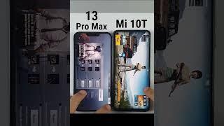 iPhone 13 Pro Max vs Mi 10T PUBG TEST in 2022 - A15 Bionic vs Snapdragon 865 5G PUBG TEST #SHORTS