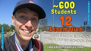 12 ASSEMBLIES Speaking & Juggling 600 Students  Ladera Ranch Elementary CUSD  Sept. 26 2024