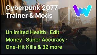 Cyberpunk 2077 Phantom Liberty Trainer +35 Mods Stealth Mode Unlimited Health Cred &  More