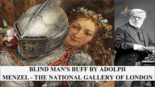 Blind Mans Buff By Adolph Menzel at The National Gallery of London