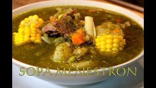 SOPA MENESTRON al estilo Peruano