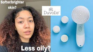 DO SPINNING FACE BRUSHES WORK? DUVOLLE REVIEW.. TACKLING MY OILY T-ZONE