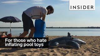 For those who hate inflating pool toys...