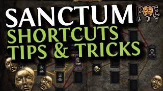 PoE 3.24 - SANCTUM SHORTCUTS TIPS & TRICKS  GET BETTER AT RUNNING SANCTUMS