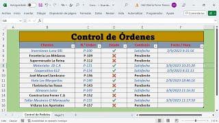 Cómo Crear un Control de Órdenes en Excel Sin Macros Fácil y Sin Complicaciones Paso a Paso.