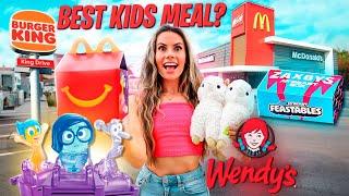 I Tried ALL Fast Food Kids Meals  *RARE INSIDE OUT 2 TOYS*