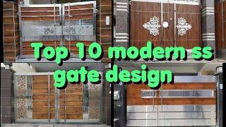 Top 10 modern ss gate design  steel gate designs 2023  #gate #design #2023