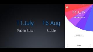 MIUI 9 NEW release date info