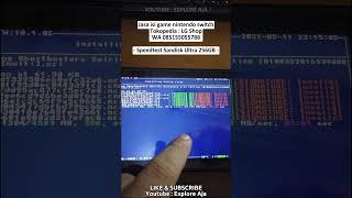 Speedtest Sandisk Ultra 256gb On Nintendo Switch #nintendoswitch #sandisk #microsd #sdcard