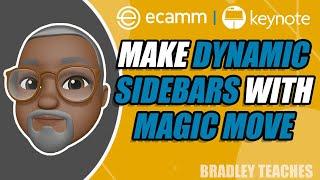 KEYNOTE & ECAMM How to create pro-level sidebar animation with keynote Magic Move