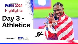 THE FASTEST MAN ON THE PLANET   Athletics Paris 2024 Day 3 Highlights  #Paris2024 #Olympics