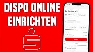 Sparkasse Dispositionskredit online einstellen  Sparkasse In´s Minus gehen einstellen